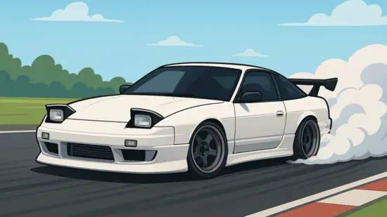 Download FR LEGENDS MOD APK 2 FR Legends drift car in action
